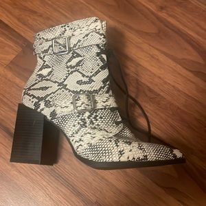 Snakeskin boots